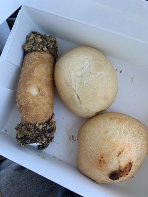 Vegan cannoli and kaloches   at Reverie Bakeshop in Richardson