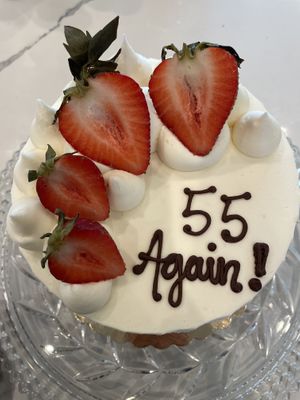 Strawberry Charlotte  at Reverie Bakeshop in Richardson