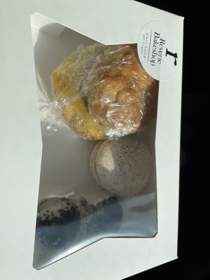 Breakfast sandwich, tiramisu macaron, oreo cake balls  at Reverie Bakeshop in Richardson