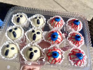 Halloween cake balls   at Reverie Bakeshop in Richardson