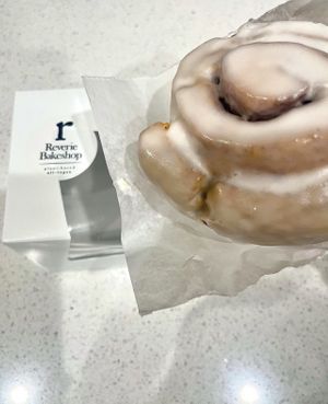 Pumpkin cinnamon roll  at Reverie Bakeshop in Richardson