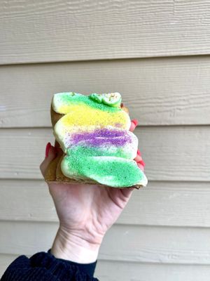 Fun desserts for Mardi Gras  at Reverie Bakeshop in Richardson