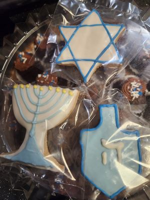 Vegan hanukkah sugar cookies at Reverie Bakeshop in Richardson