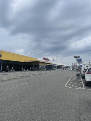 Outside Ikea store  at IKEA in Haparanda