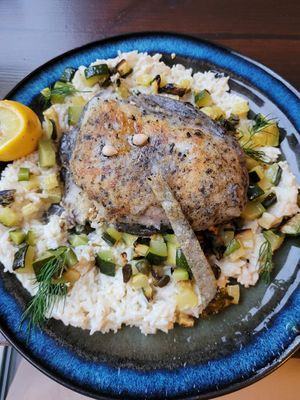 My "fish-not-fish". Very clever and delicious! at Vertueux in Agde