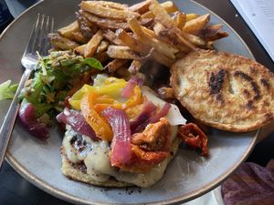 Vegan burger   at Start In in Dijon