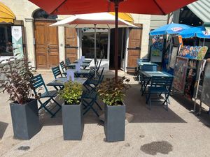 The terasse at Café Conscient  in Nyon