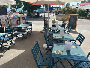 View from the terrasse at Café Conscient  in Nyon
