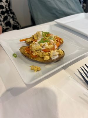 Potato skins  at The Modern Vegan in Royal Oak