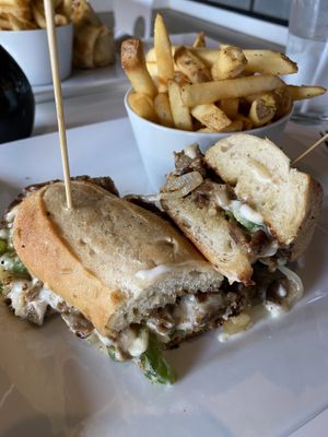 Vegan Philly & Fries!   at The Modern Vegan in Royal Oak