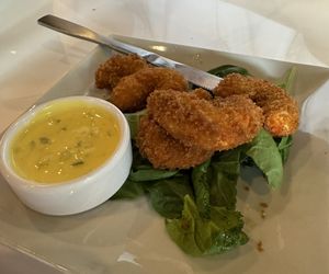 Jumbo shrimp (over $15 for this portion)  at The Modern Vegan in Royal Oak