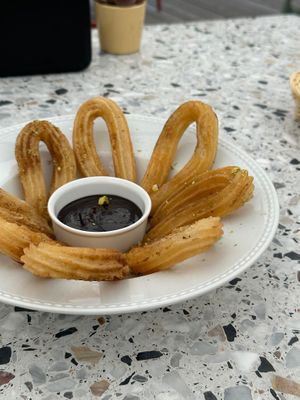 Churros at Mimosa - temporarily closed in Juodkrante