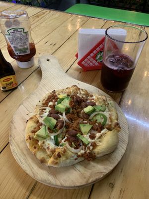 Pizza Mexicana  at Mamma Pizza Vegana in Mexico City