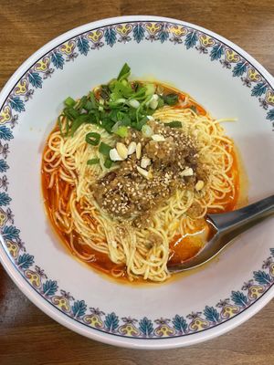 Dandan noodles   at Dumplings & Beer 541Tasu tonight in Osaka