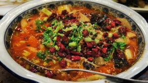 Sichuan HotPot is huge!  at Yipin Zhai in Foshan