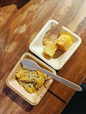 Badam Halwa & Maysore Pak at Benne - Heritage Bangalore Dosa - बेन्ने - हेरिटेज बेंगलुरु दोसा in Mumbai