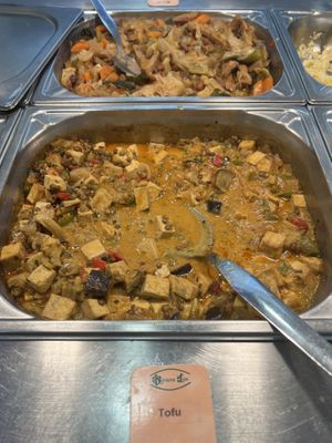 Tofu and seitan  at Riviera Inn in Albufeira