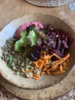 Vegan salad bowl  at Wild Organic Eatery in Beverley