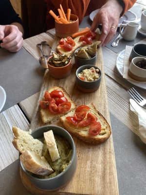 2 orders of the €20 vegan brunch pictured  at Così Com'era in Alberobello