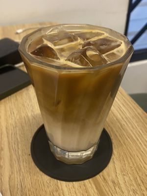 Iced latte with oat milk PHP210  at Odd Cafe in Makati