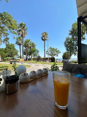 I ate there 3 times before realising  to take pictures and add them to happycow🌿 at Schiller Kaffee Kemer & Franco's Pizza in Kemer