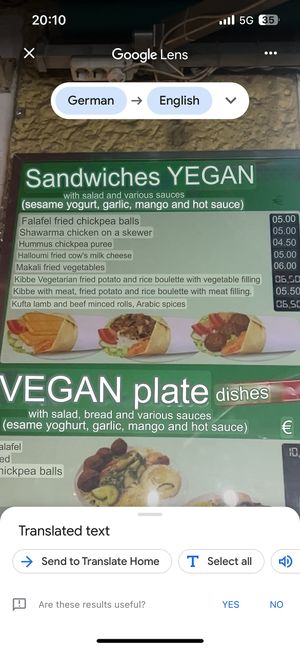   at Oase Falafel in Berlin