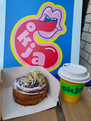 Pistacio goodness at Okja in East London