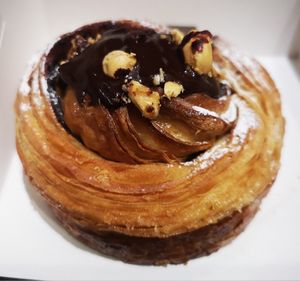 Choc hazelnut scroll at Okja in East London