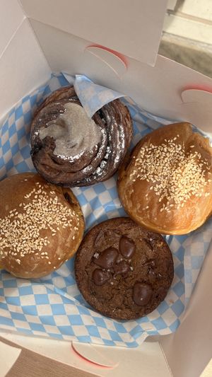 Too Good To Go pastry box  at Okja in East London