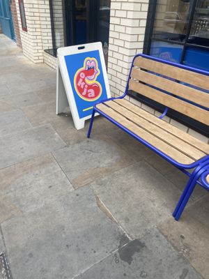 Loved the packaging and design of the shop!  at Okja in East London