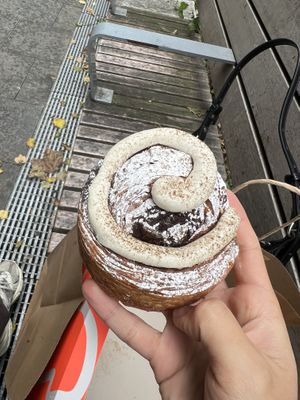Cinnamon swirl roll  at Okja in East London