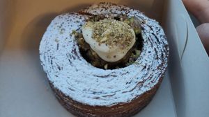 Citrus and pistachio swirl at Okja in East London