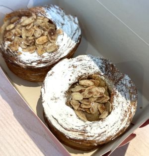 Almond cruffin   at Okja in East London
