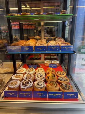 Lots of amazing vegan pastries🤩  at Okja in East London