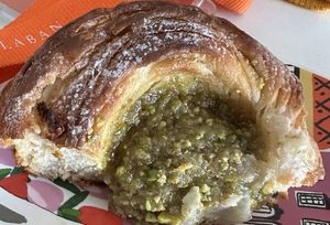 Pistachio Lemon swirl   at Okja in East London