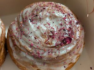 Vanilla bean croissant at Okja in East London