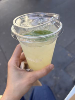 Basil lemonadee  at Okja in East London