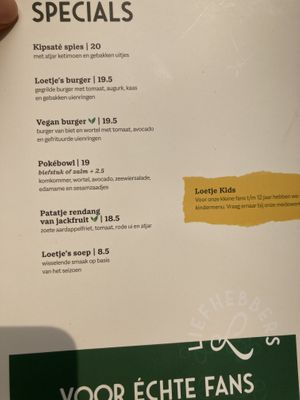 Jackfruit fries   at Loetje in Bergen