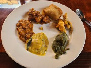 First plate at Sigree Grill Indian Restaurant and Banquet in Addison