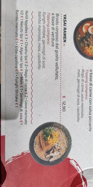 Yasai Ramen at Mana Ramen in Lido Di Ostia