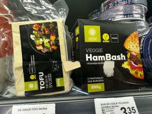 Tofu and fake meat   at iDEA in Bar