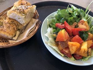 And Gemmüse!  at Aroma Café in Corsica