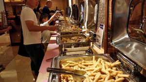 Buffet area 1 at Yuan Qi Lou - Nanshan Temple in Sanya