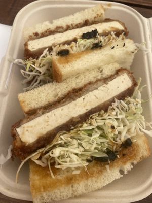 Tofu katsu sando  at Tokyo Sando in Portland