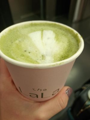 Matcha latte almond milk at VIE - Veganista / The LaLa - T3-F in Vienna