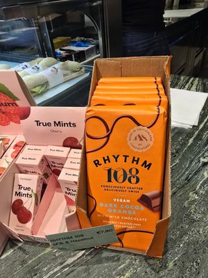 Congrats to Rhythm my fave Swiss choc fo making it all the way to Vienna Airport at VIE - Veganista / The LaLa - T3-F in Vienna