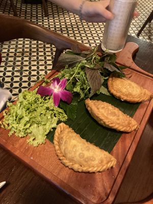 Hanoi fried dumpling cake   at Hoang's Kitchen in Ho Chi Minh City