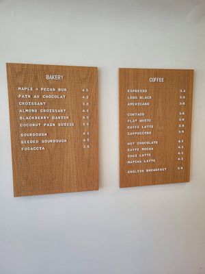 Jaunty Goat Bakery Inside (Menus). at Jaunty Goat Coffee - Bakery in Chester