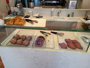 Jaunty Goat Bakery Inside (Bakes Display). at Jaunty Goat Coffee - Bakery in Chester