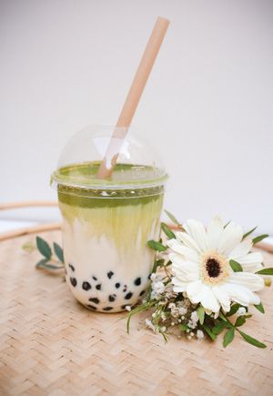 bubble tea matcha at BAO DAO in Nantes